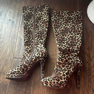 Worthington cheetah boots